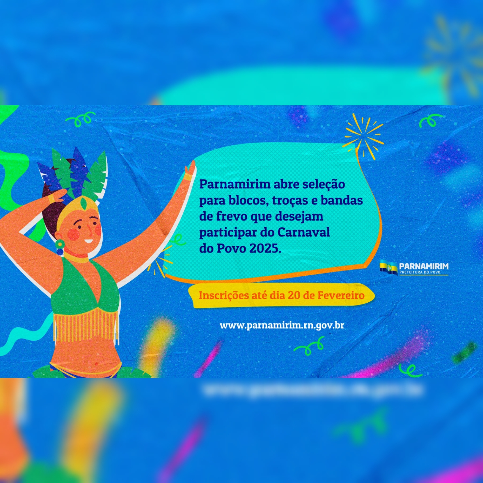Parnamirim abre seleção para blocos, troças e bandas de frevo no Carnaval do Povo 2025